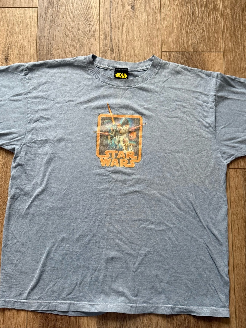 Vintage Star Wars Men's Gray Graphic Tee size XL